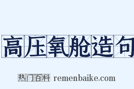 高压氧舱造句是什么意思的图片